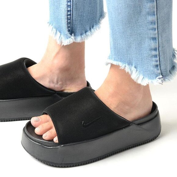 Nike Women’s Calm Elevation Slide Sandals Shoes Black IO0495-001, Size 9 - Picture 16 of 16